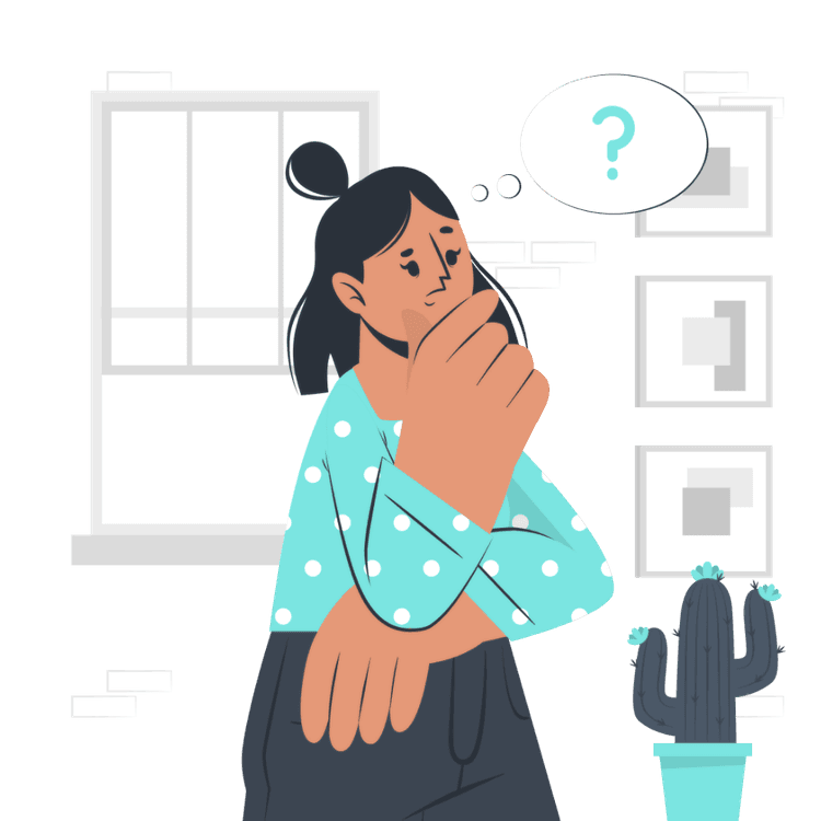 Woman thinking about school choice